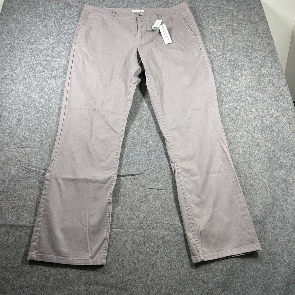 Hawker Rye Pants Men's 36x32 Essential Wash Stretch Straight Fit Chino Casual
